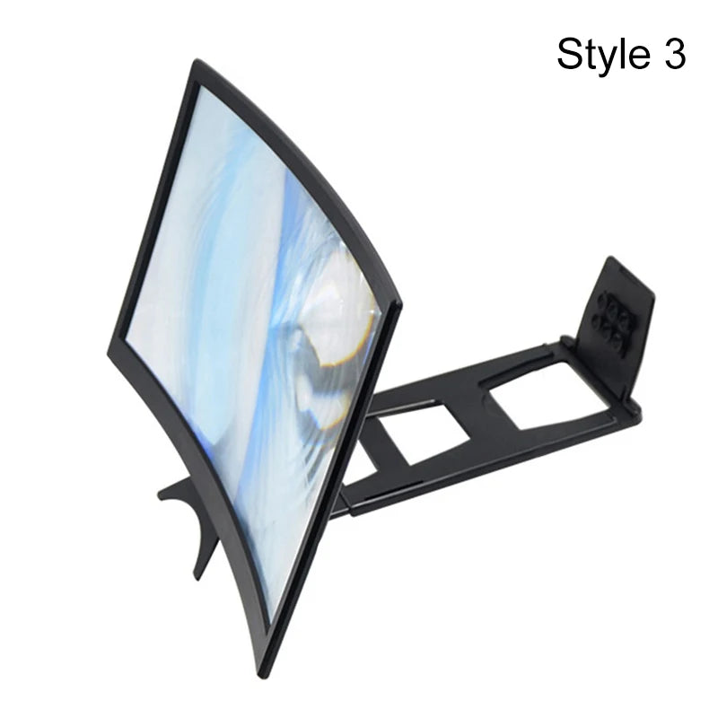 12/14inch  HD Phone Screen Magnifier Curved Screen Magnifier Video Magnification Mobile Screen Amplifier увеличитель для телефон