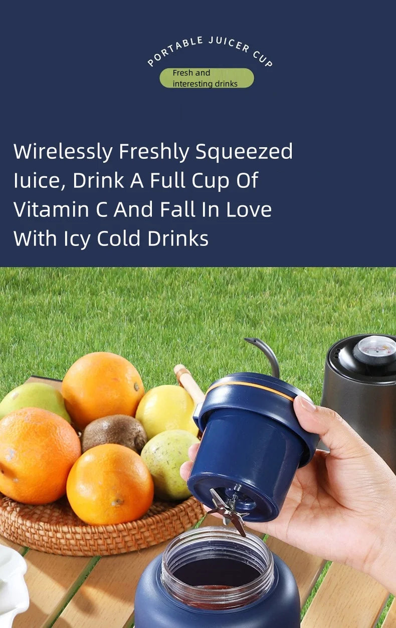 Portable Electric Juicer Blender for Home, USB Charging, Fruit Juicer, Lemon, Orange, Fruit Juicing, Drinking Outdoor Machine
