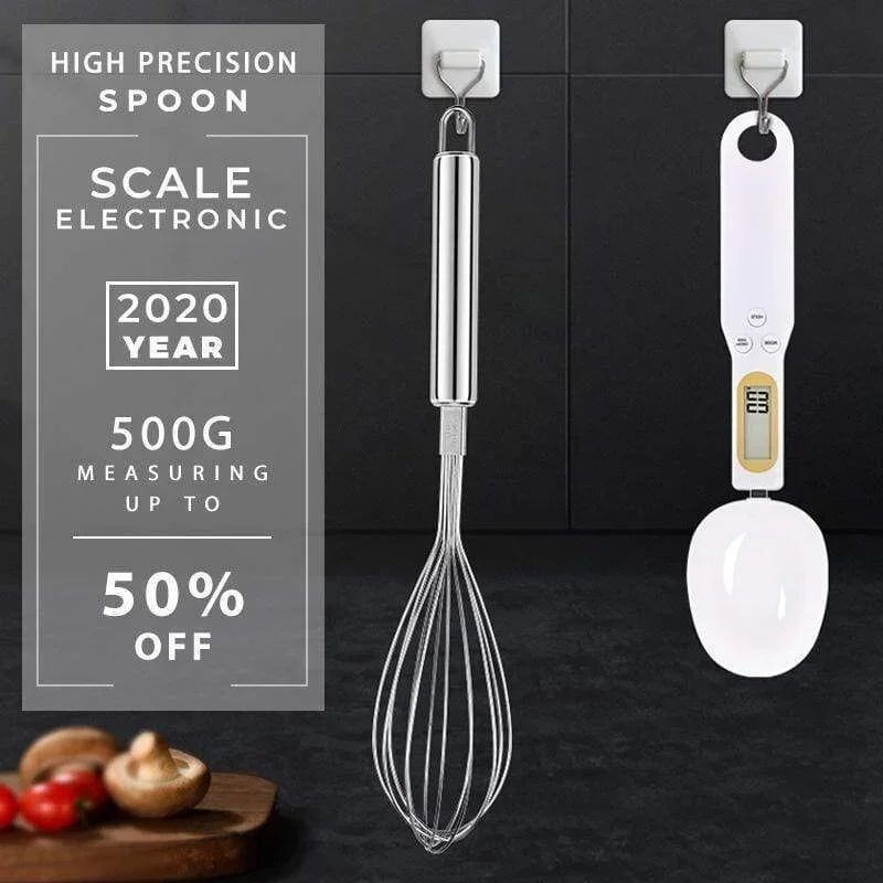 High Precision Electronic Weighing Spoon for Kitchen Baking Handheld Solid Liquid Dual Use Measuring Tool