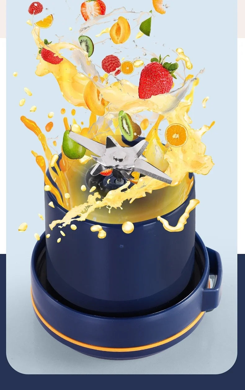 Portable Electric Juicer Blender for Home, USB Charging, Fruit Juicer, Lemon, Orange, Fruit Juicing, Drinking Outdoor Machine