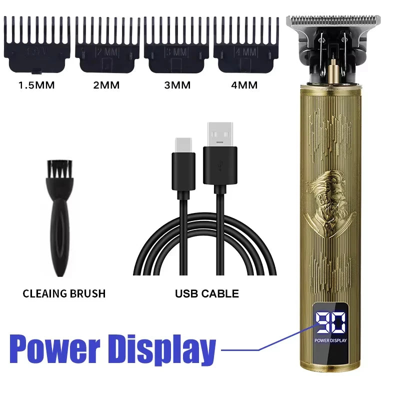 2025 T9 Hair Clipper Repair Beard Shaving Body Hair Trimmer Clippers Electric Machine USB Charging Haircut Machine Barber Shaver